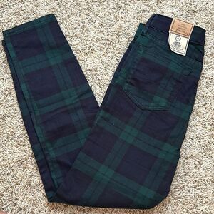 Polo Ralph Lauren - The Tompkins Skinny High Rise Plaid Jeans - Size 12